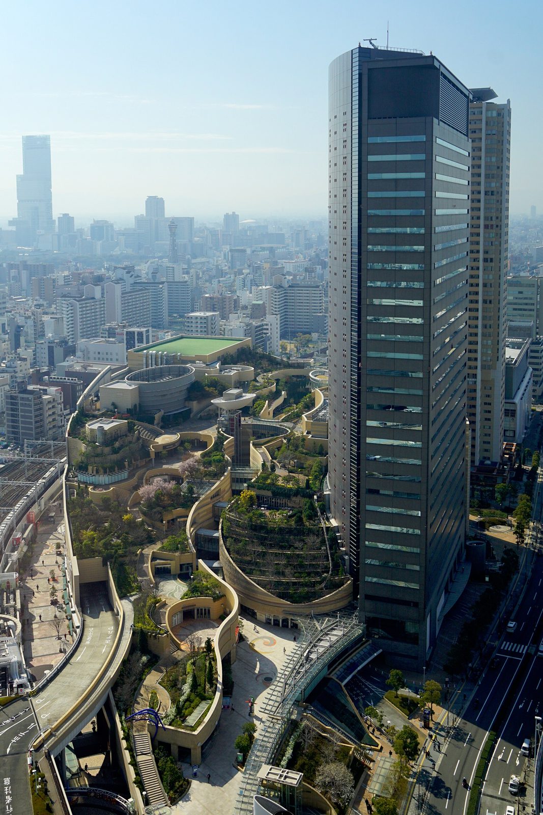 The terraced gardens of Namba Parks