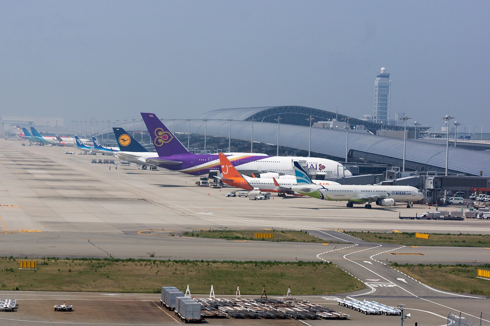 Aircraft at Kansai International Airport