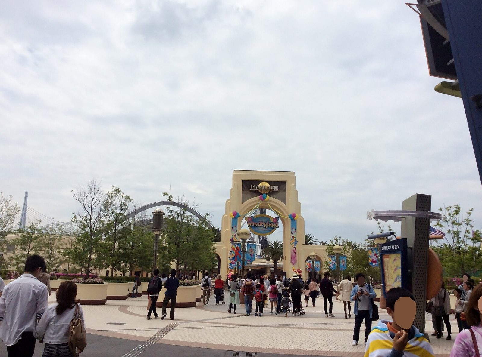 The entrance plaza at Universal Studios Japan